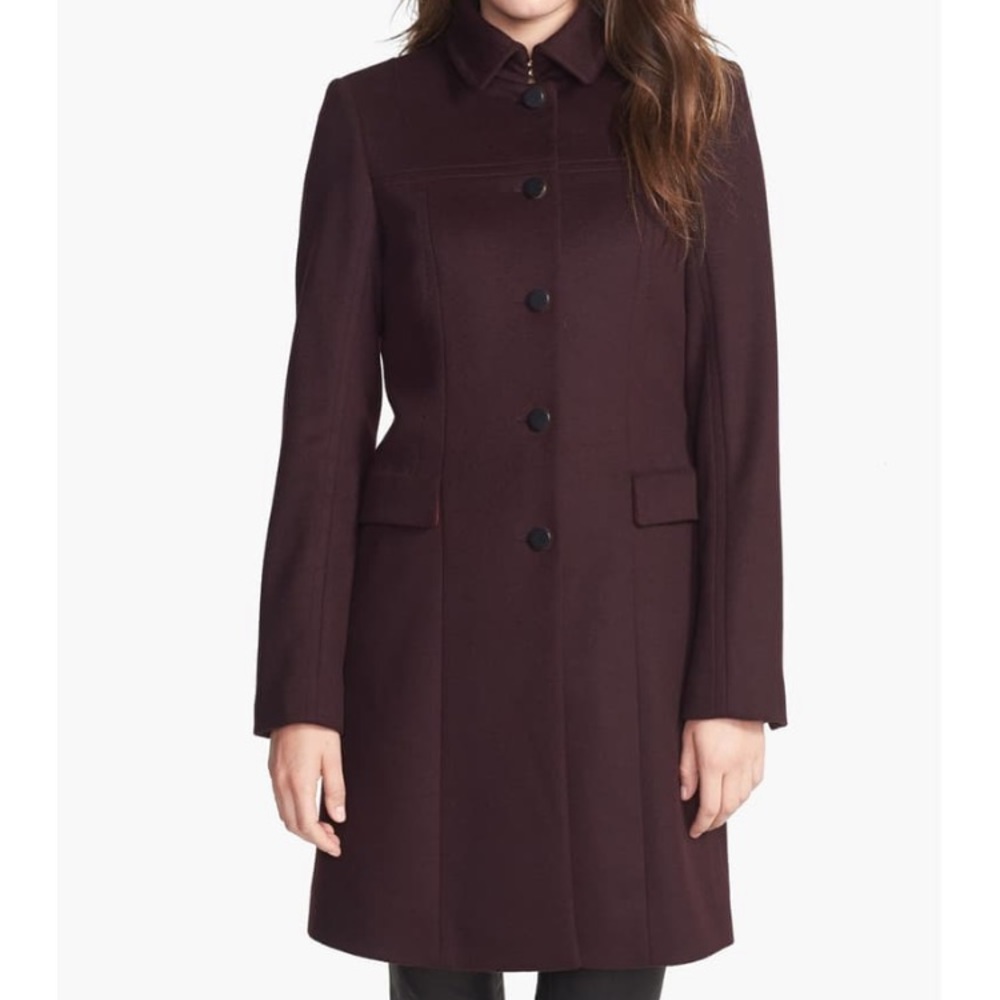 HUGO BOSS Cesinala Wool & Cashmere Coat Black 0